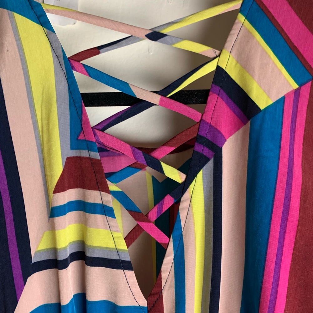 FIRE AND ICE AND NOTHING NICE! STRIPED FIRE DRESS - Picture 7 of 9